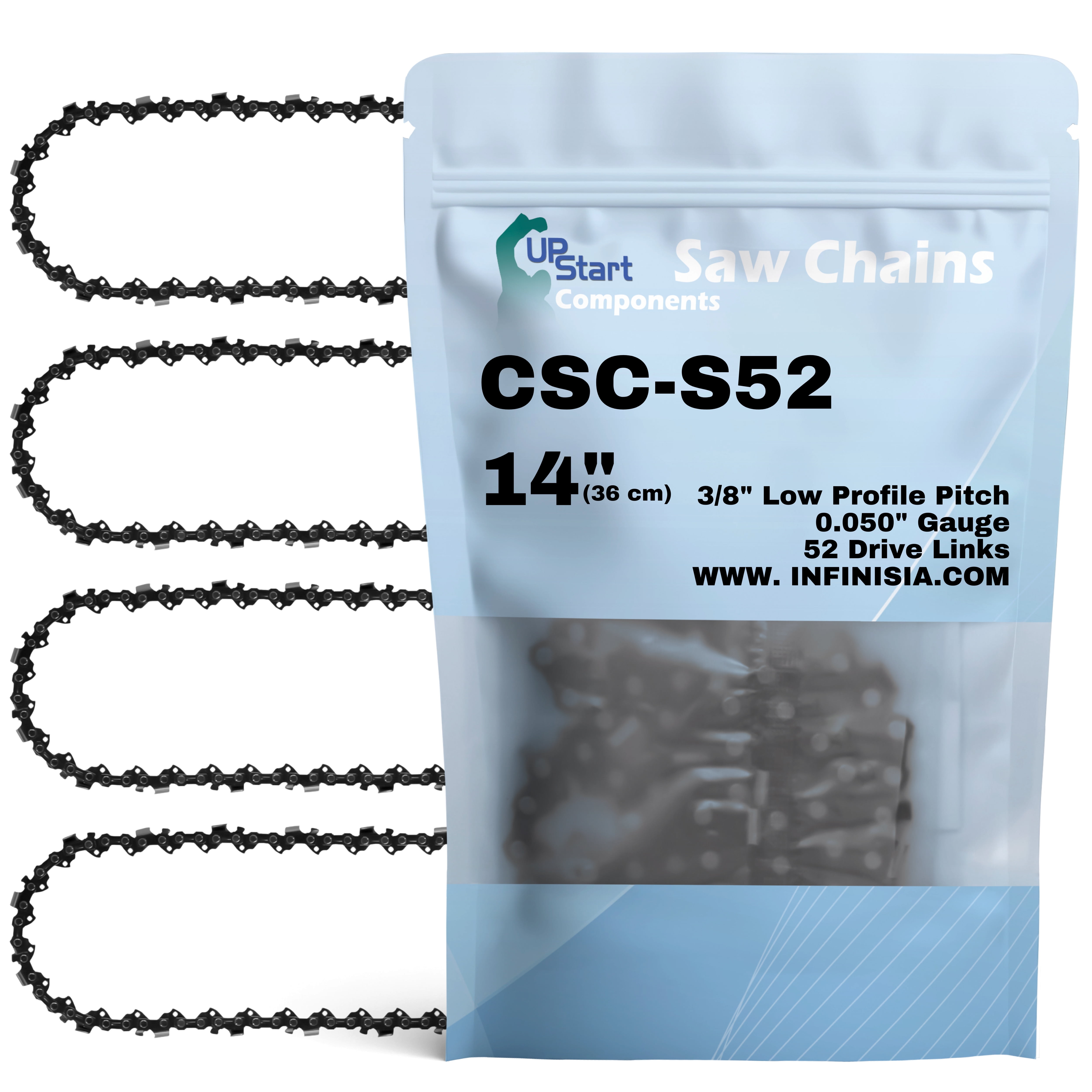 5 Pack 12 Chainsaw Chain for Dewalt DCCS620B 3 8 LP .043 Gauge 45 Links Walmart