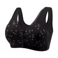 thumbnail image 2 of cltopsku Daisy Bras for Older Women Floral Plus Size Bra Wireless Front Closure Bras for Senior Daisy Comfort Tshirt Bra, 2 of 2