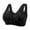 Black, variant on Sports Women's Bra Women Sexy Lace Front Button Shaping Cup Adjustable Shoulder Strap Large Size Bra, Women's Bra L