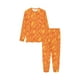 thumbnail image 3 of Conjunto de pijama con estampado de llamas rojas para niños y niñas, 3 of 4
