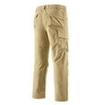 thumbnail image 5 of Mens Work Cargo Pants Waterproof Elastic Waist Cargo Pants Hiking Ripstop Military Hiking Pants with Multi Pockets Quick Dry Apparel,Brown M, 5 of 7