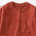 thumbnail image 6 of Karoyedx Toddler Baby Girl Boy Knit Football Sweater Long Sleeve Sweasthirt Fall Winter Clothes Football Outfit Brick Red Size,2-3 Years, 6 of 6