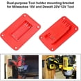 thumbnail image 2 of 12Packs Tool Holder for Milwaukee M18 & for Dewalt 20v,Wall Mount Drill Holder with 48 Screws, 2 of 5