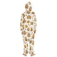 thumbnail image 3 of Christmas Candy Gingerbread One Piece Pajamas Soft Jumpsuit Cozy Sleep and Play Romper Zipper and Pockets 9-11Y, 3 of 8