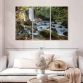 thumbnail image 2 of Elephant Stock Banias Waterfalls Wall Art - Horizontal Multi Panel Canvas - Living Room Wall Decor - Nature Multi Panel - White And Green Decor - 50" x 32", 2 of 8