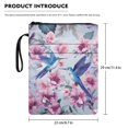thumbnail image 7 of HELLHERO Hummingbird Flower Design Bible Case, 1 pc Polyester Handle Book Cover Carrying Case for Notebook, 11.4 Inch X 8.66 Inch, 7 of 7
