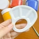 thumbnail image 5 of Paleta Mini mezclador portátil de acuarela y pintura acrílica para dedos con múltiples compartimentos para pintura artística, blanco, 1 unidad Rkxzt, 5 of 5