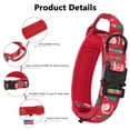 thumbnail image 4 of Collar para perro DAGANXI Tactical Red Christmas Nylon M Medium, 4 of 6