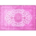 thumbnail image 1 of Ahgly Company Indoor Rectangle Medallion Pink Traditional Area Rugs, 5' x 7', 1 of 4