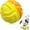 Yellow Orange, variant on Aggressive Chewy Hard Dog Toys/Squeaky Dog Chewy Toys for Large, Medium and Small Dogs/Dog Toys for Playing, Grasping and Keeping Busy