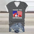 thumbnail image 2 of Camiseta de Manga Corta con Cuello en V Impresa Por el Día de la Independencia para el Uso Casual Y de Fiesta, Camiseta Patriótica, 2 of 3