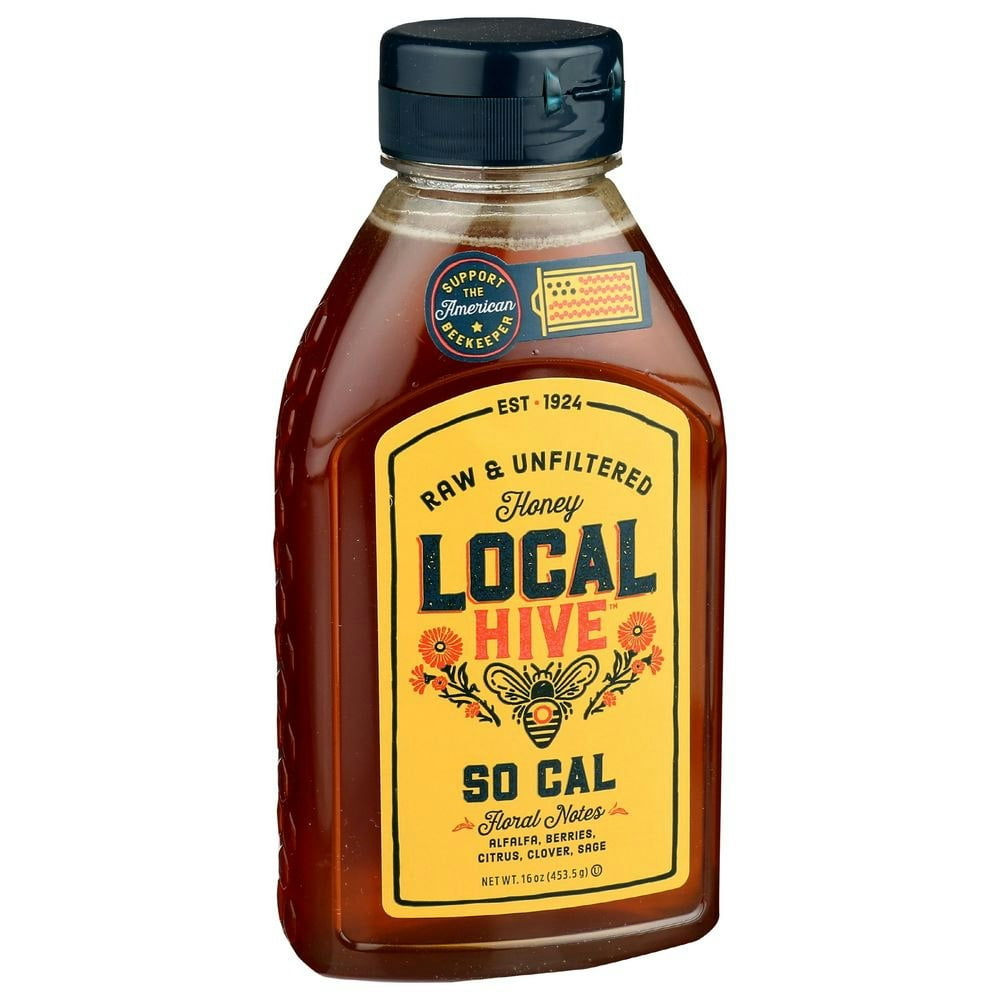 Local Hive Raw and Unfiltered So Cal Honey (Pack of 6)