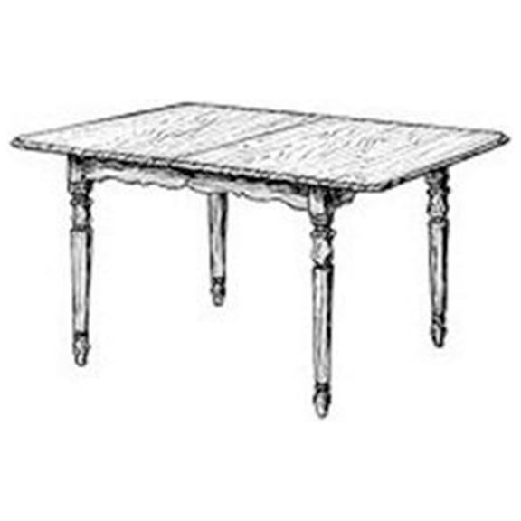 Woodcraft Project Paper Plan To Build Extension Dining Table - Material Not Included