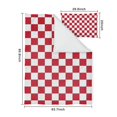 thumbnail image 5 of White Red Checkered Duvet Cover and Pillowcase Set for Single Bedding, Bedroom Accessories for Kids Teens, 5 of 5