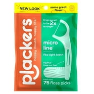 Plackers Micro Mint Dental Flossers (Pack of 6) - Walmart.com