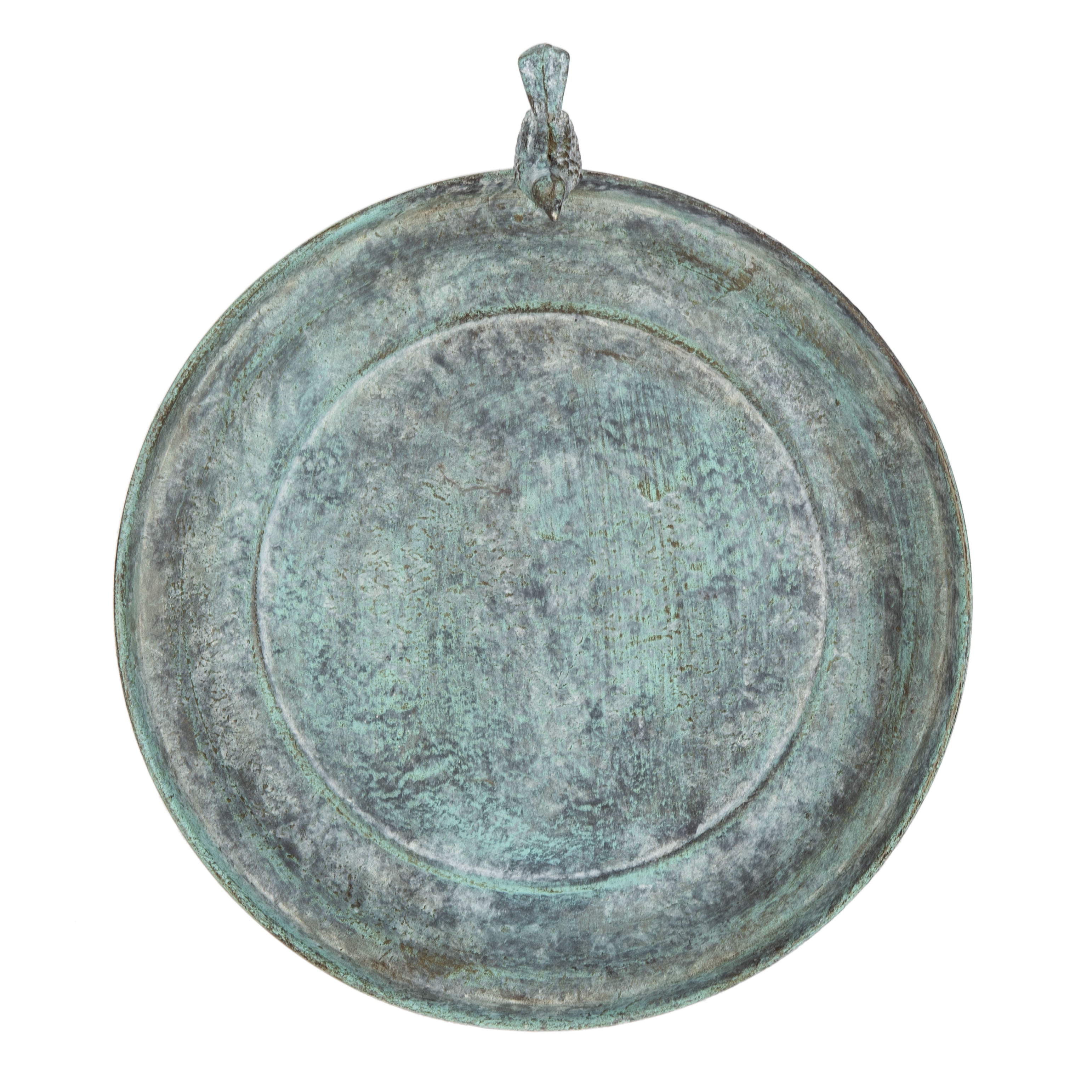 SAFAVIEH Ashlan Solid Rustic Outdoor Patio Bird Bath, Dark Green