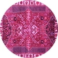 thumbnail image 1 of Ahgly Company Indoor Round Persian Pink Traditional Area Rugs, 6' Round, 1 of 4