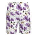 thumbnail image 6 of Kdxio Orchids Flowers Pattern Mens Casual Shorts - Drawstring Summer Beach Sports Shorts for Men, 6 of 9