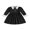 Black, variant on RUINIXCW Kids Girl Halloween Dress Contrast Colors Turn-Down Collar Fall Dress