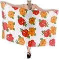 thumbnail image 4 of HAPPY BAY Women's Bikini Wraps Beach Wrap Cover up Sarong Skirt Bathing suit Swimsuit Cover Ups for Swimwear Women One Size Marmalade, Floral, 4 of 4
