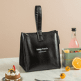 thumbnail image 2 of Insulated Lunch Bag for Women Men Leakproof Lunch Tote Bags Cooler Bag for Work Travel Adult Thermal Lunch Bags for Office -10L Lunchbox - Black, 2 of 4