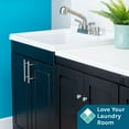 thumbnail image 3 of TEHILA Black Utility Sink Laundry Vanity with Stainless Finish Pull-Out Faucet and Soap Dispenser, 3 of 11