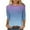 01Navy, variant on 3/4 Sleeve T Shirts for Women Casual Ombre Tie-Dye Crewneck Summer Tops Womens Dressy Blouses