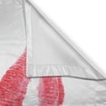 thumbnail image 3 of Ambesonne I Love You Kitchen Curtains, Red Kiss Lipstick, 55"x39", Dark Coral Grey, 3 of 3