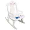Personalized Pink Whale Puzzle Rocker