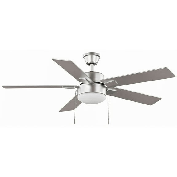 Hampton Bay 52 in. Corwin Indoor/Outdoor Silver LED Ceiling Fan with Light Kit