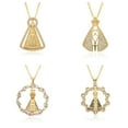 thumbnail image 3 of Our Lady of Saint John of the Lakes Charms Nuestra Señora de San Juan de los Lagos 14K Yellow Gold Necklace Catholic Pendant Jewelry Gifts, 3 of 4