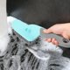 thumbnail image 4 of Cepillo para fregar, cepillo limpiador con mango ergonómico y cerdas para baño, ducha, lavabo, alfombras y suelos (9 pulgadas, azul), 4 of 4