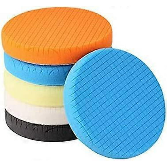 Polishing Pad, 5 Pieces 150mm / 6 Inch Polishing Sponge Car Polishing Kit Polisher Pad / for RO / DA Dual Action Polisher Polishing
