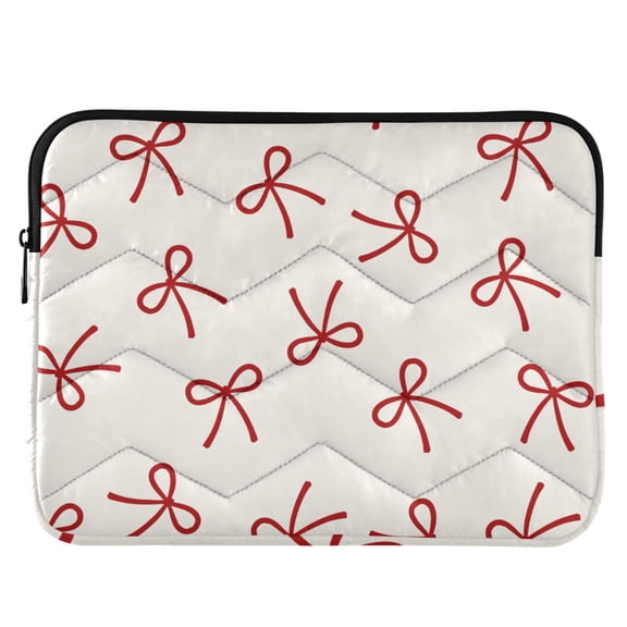 ALAZA Red Bows Pattern Laptop Sleeve Case for 13-14 Inch Computer Cover Bag Medium