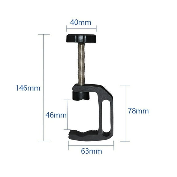 Universal Small C-Clamp, Desk Clamp Screw Clamp, Aluminum Alloy Metal Clamp, DIY Woodworking Mini Screw Clamp, Welding Joinery Tools_1PCS