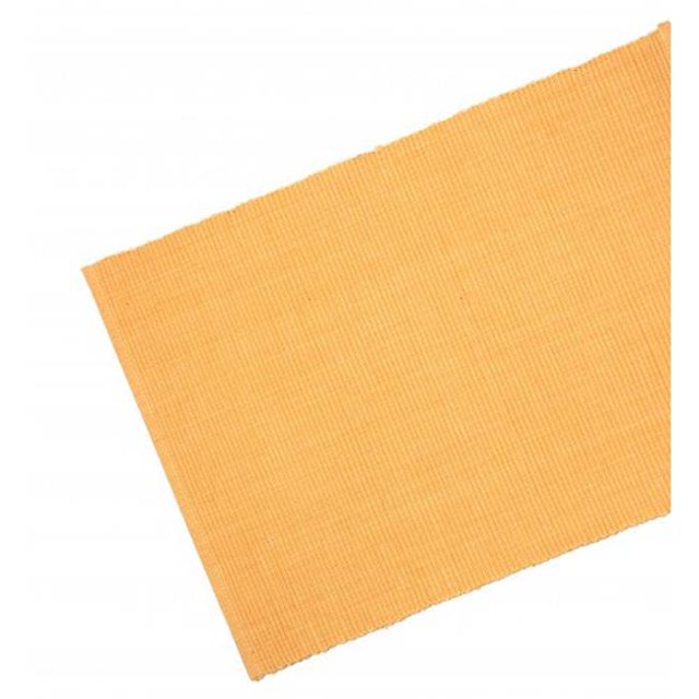 13 x 36 in. Ribbed Table Runner, Golden Yellow