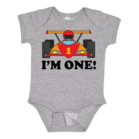 

Inktastic Race Car 1st Birthday Boys Baby Bodysuit
