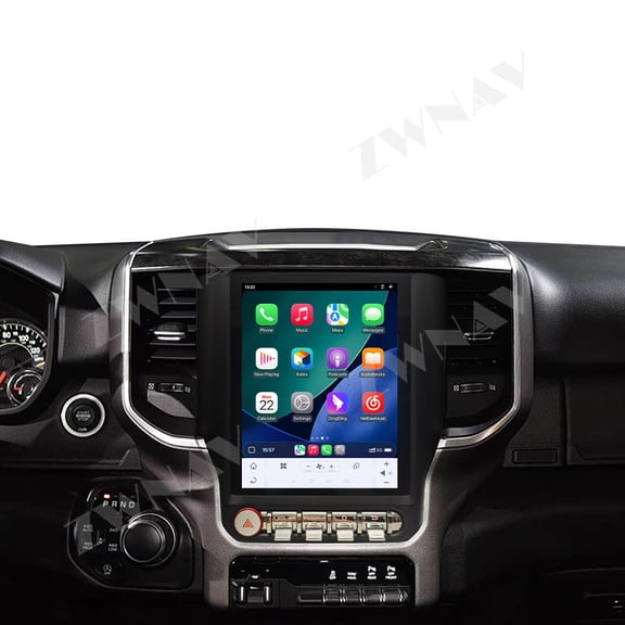 ZWNAV 9.7 inch Car Radio Android 14 for Dodge Ram 2019-2021 4G GPS Head Unit Wireless Bluetooth CarPlay Touch Screen Stereo System