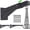 Adjustable length 17"-25" with Chain Buckle, variant on Wall Mount Heavy Bag Hanger, Heavy Duty Punching Bag Stand, Boxing Bag Bracket for Home Gym Indoor Outdoor, 800 LB Capacity
