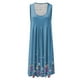 thumbnail image 4 of Moda Mujer Vestidos Verano Impresión Casual Sin mangas Vacaciones Playa Mini vestido Fridja hjkh2896, 4 of 4