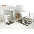 thumbnail image 4 of Yiaed Lilies Flowers Print Bathroom Mat Set 2 Pieces Mat Anti-Skid Pad Ultra Soft and Absorbent Bathroom Bath Mat Contour Bath Rugs for Toilet Base, 4 of 6