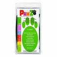 thumbnail image 5 of PawZ Rubber Dog Boots for Large Dogs 12pk, X-Large Green Dog Booties, 5 of 8
