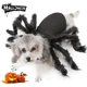thumbnail image 1 of Disfraz de araña para perro y gato para decoración de fiesta de Halloween, disfraces de cosplay de Halloween para perros y gatos pequeños, accesorios de vestir para cachorros y gatos, simulación de terror, araña de peluche, fiesta de disfraces(M) JM, 1 of 5