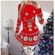 thumbnail image 2 of M Vestidos de Navidad Cosplay para mujer, vestido de fiesta con estampado de animales de dibujos animados, accesorios de disfraz de Navidad para mujer, vestido ajustado de manga l, 2 of 3