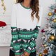 thumbnail image 5 of Mujeres moda cuello redondo Navidad manga larga Tops blusa pulóver sudadera Fridja  FKASFK406, 5 of 7