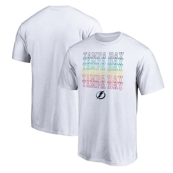 Men's White Tampa Bay Lightning City Pride T-Shirt