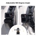 thumbnail image 2 of K&F CONCEPT Magnetic Backpack Clip Mount for DJI Osmo Action 5 Pro, 180° Swivel Quick Release Action Camera Holder for Go Pro Hero 13 12 11 10 9 Black, Osmo Actoin 3/4, Insta360 X5 X4 X3, Ace Pro 2, 2 of 7