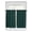 Green, variant on Half Window Curtain 36 Inches Long, Pure Dark Green Window Treatment Curtain Drapes, Simple Solid Color Small Tier Curtains for Bathroom Over Sink, 27.5"x36", 2 Panels