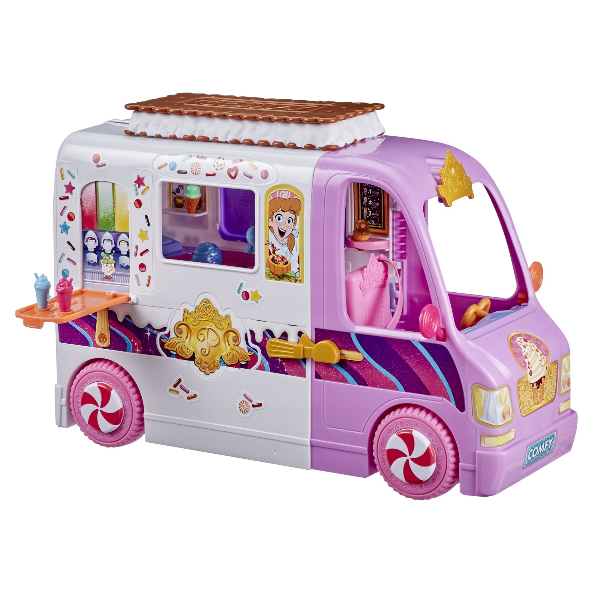 Disney Princess Comfy Squad Sweet Treats Truck Playset, 16 Accessories - image 4 of 14