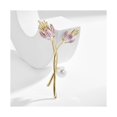 thumbnail image 5 of Cubic Pink Lotus Brooch Clothing Accessories Gifts, 5 of 5